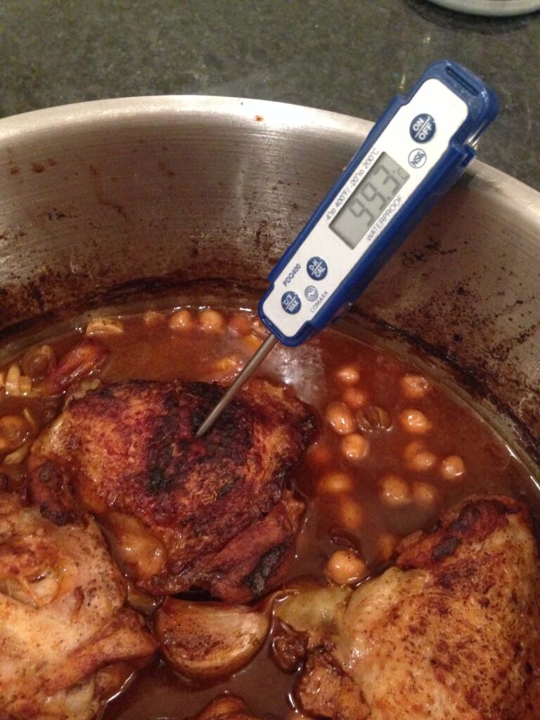 Make sure you cook chicken and meats to 75 in the centre