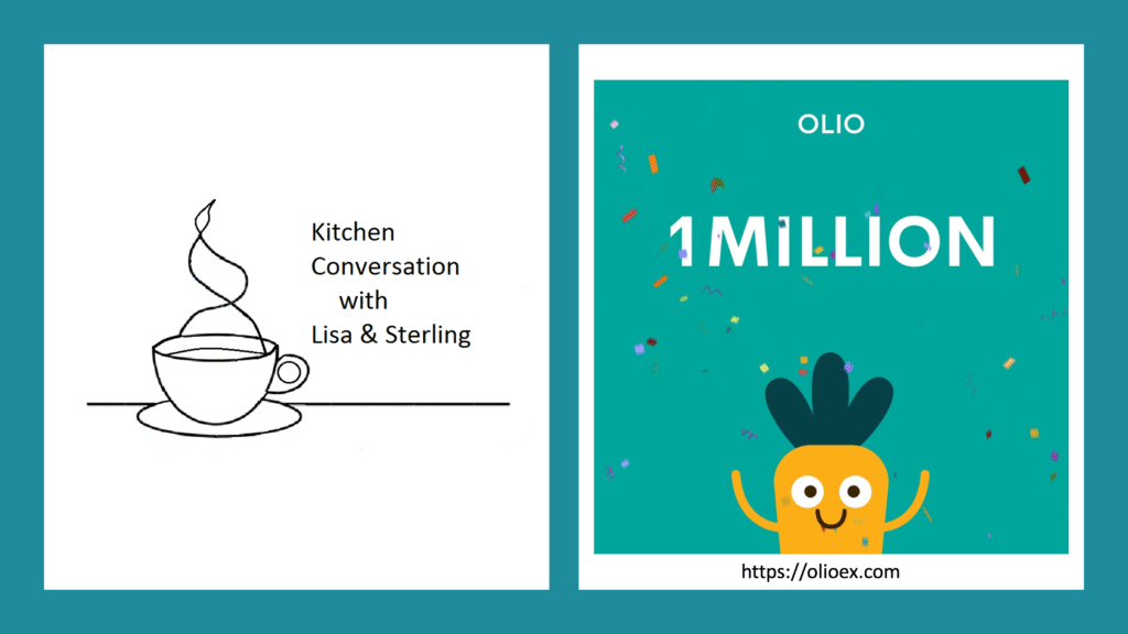 Sterling Crew and Saasha Celestial-One discuss food safety at Olio