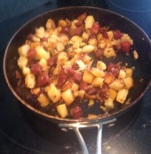 Hot pans can be grabbed by roaming toddlers - keep them in the middle of the hob